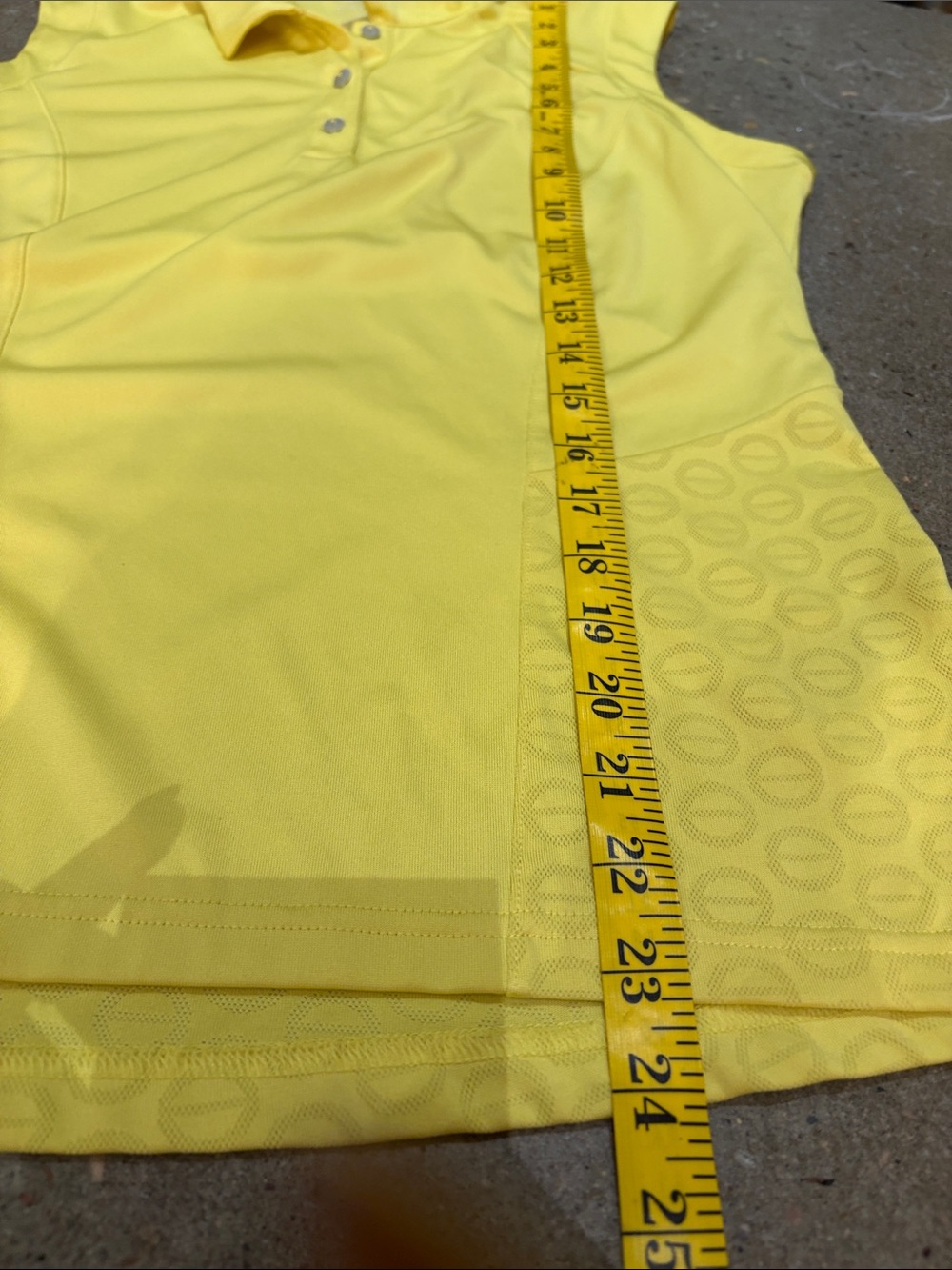 Adidas Golf ClimaCool Sleeveless Polo – Yellow – Women’s Medium - Picture 4 of 4